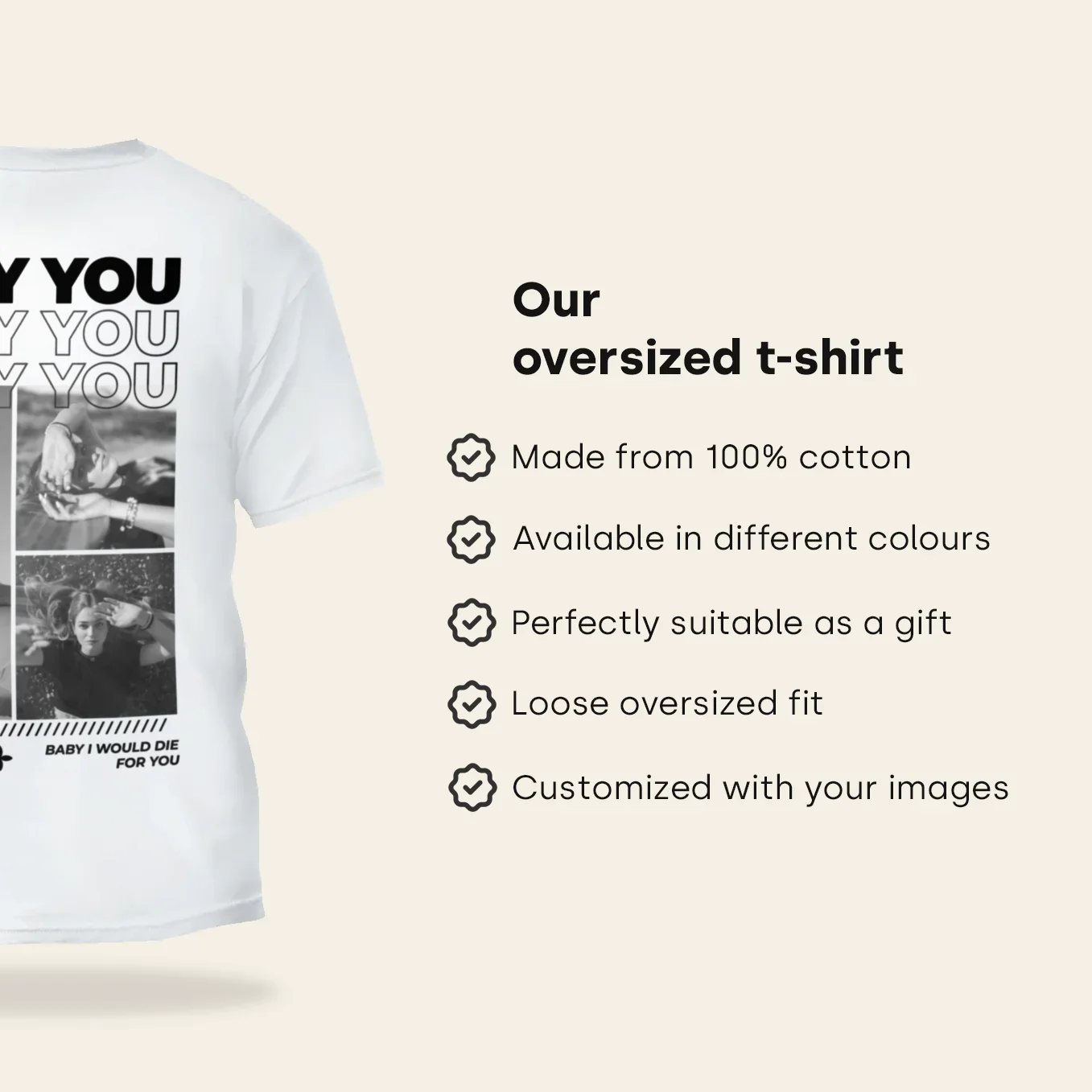 (US) Personalisiertes T-Shirt "Only You" - Image 8