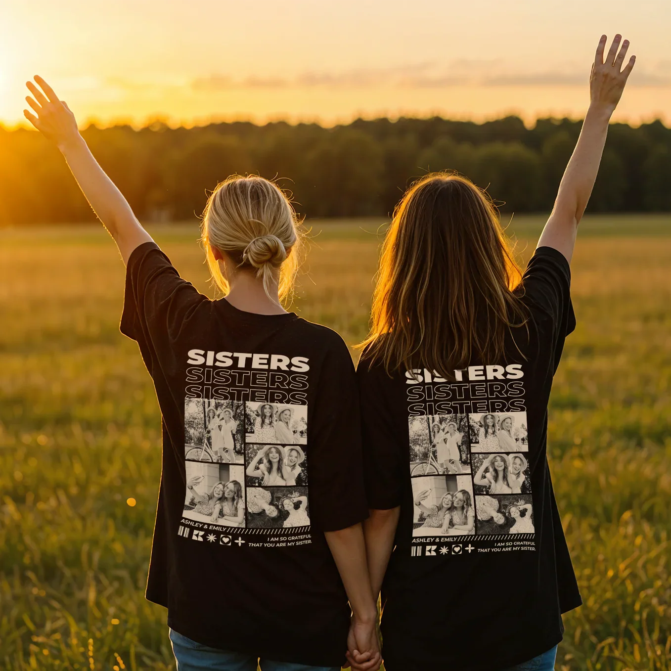 (US) Personalisiertes T-Shirt "Best Sister" - Image 10