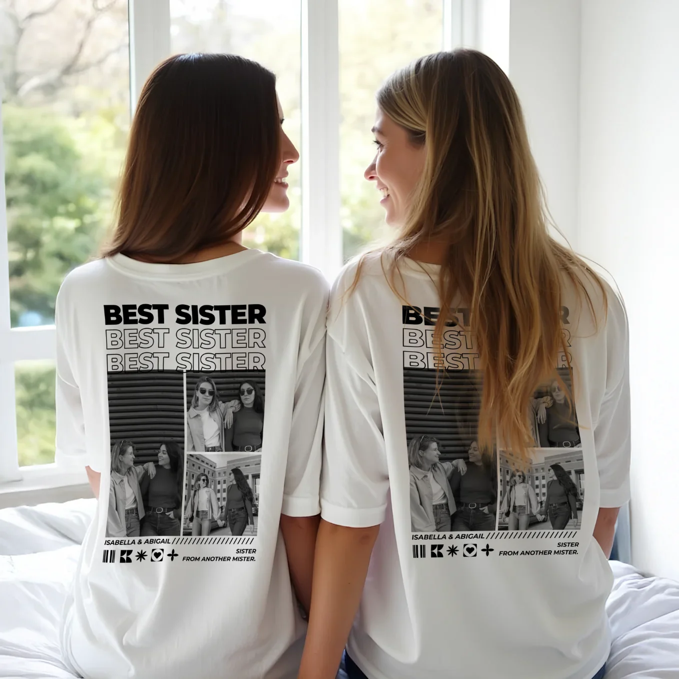 (US) Personalisiertes T-Shirt "Best Sister" - Image 11