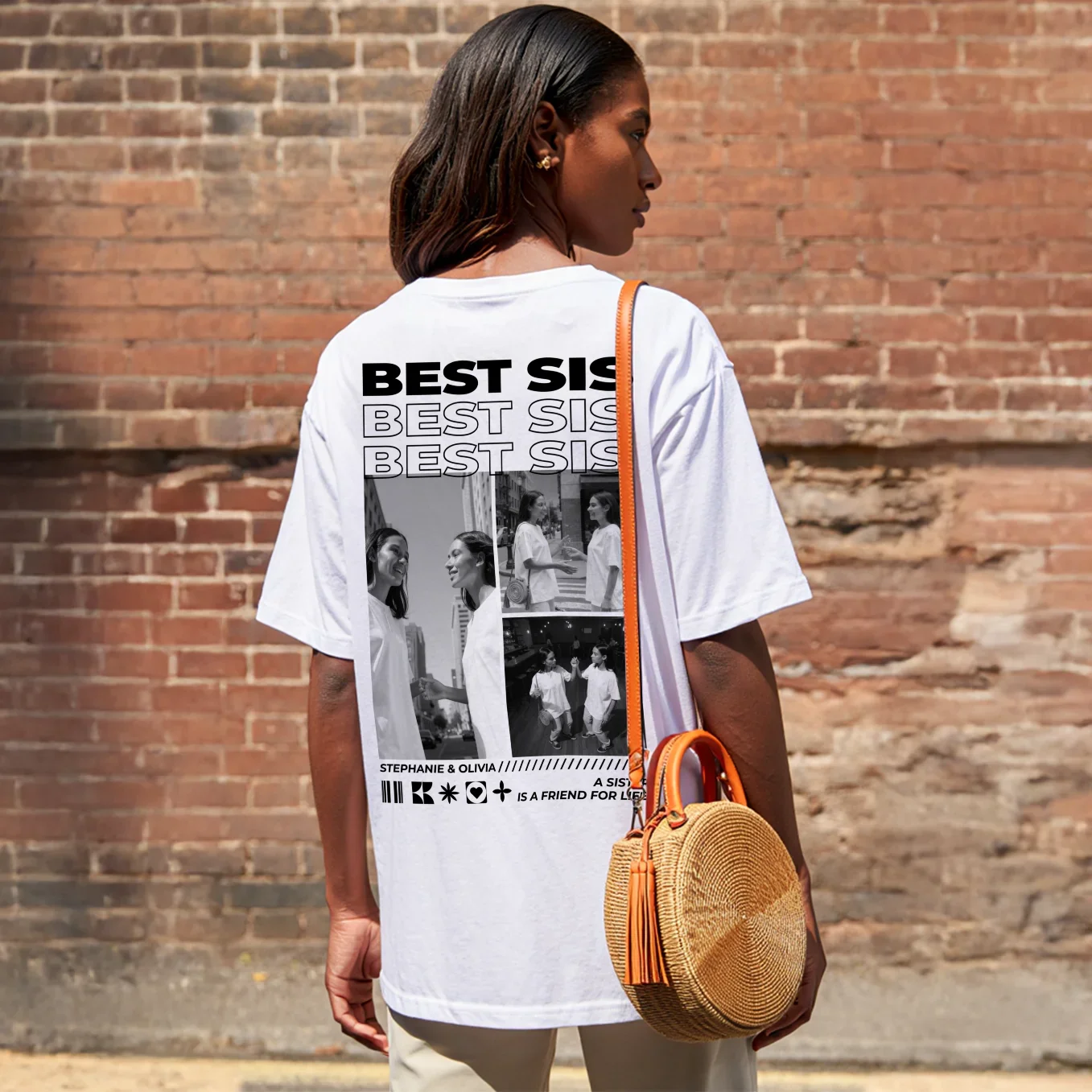 (US) Personalisiertes T-Shirt "Best Sister" - Image 12