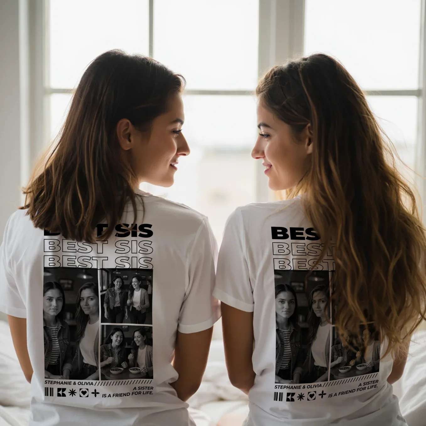 (US) Personalisiertes T-Shirt "Best Sister" - Image 13