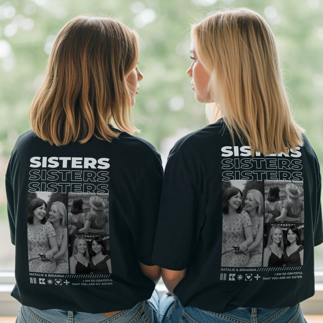 (US) Personalisiertes T-Shirt "Best Sister" - Image 2