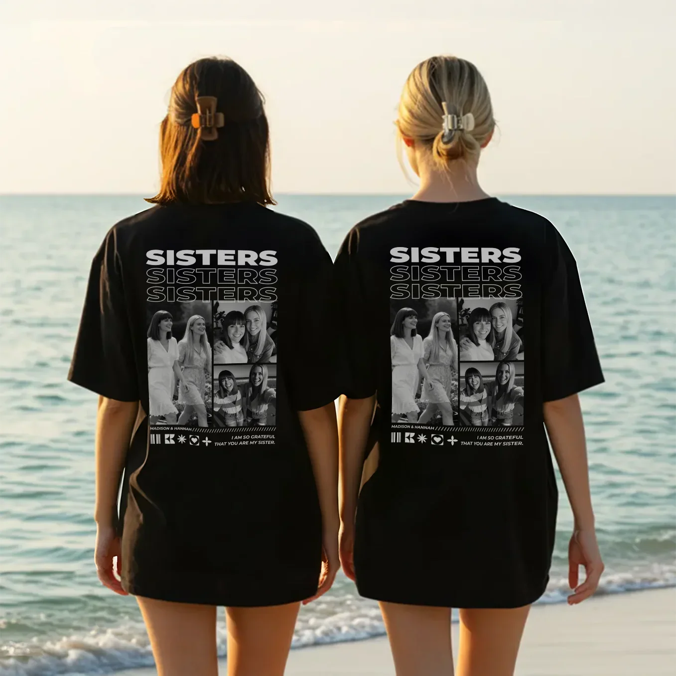 (US) Personalisiertes T-Shirt "Best Sister" - Image 5