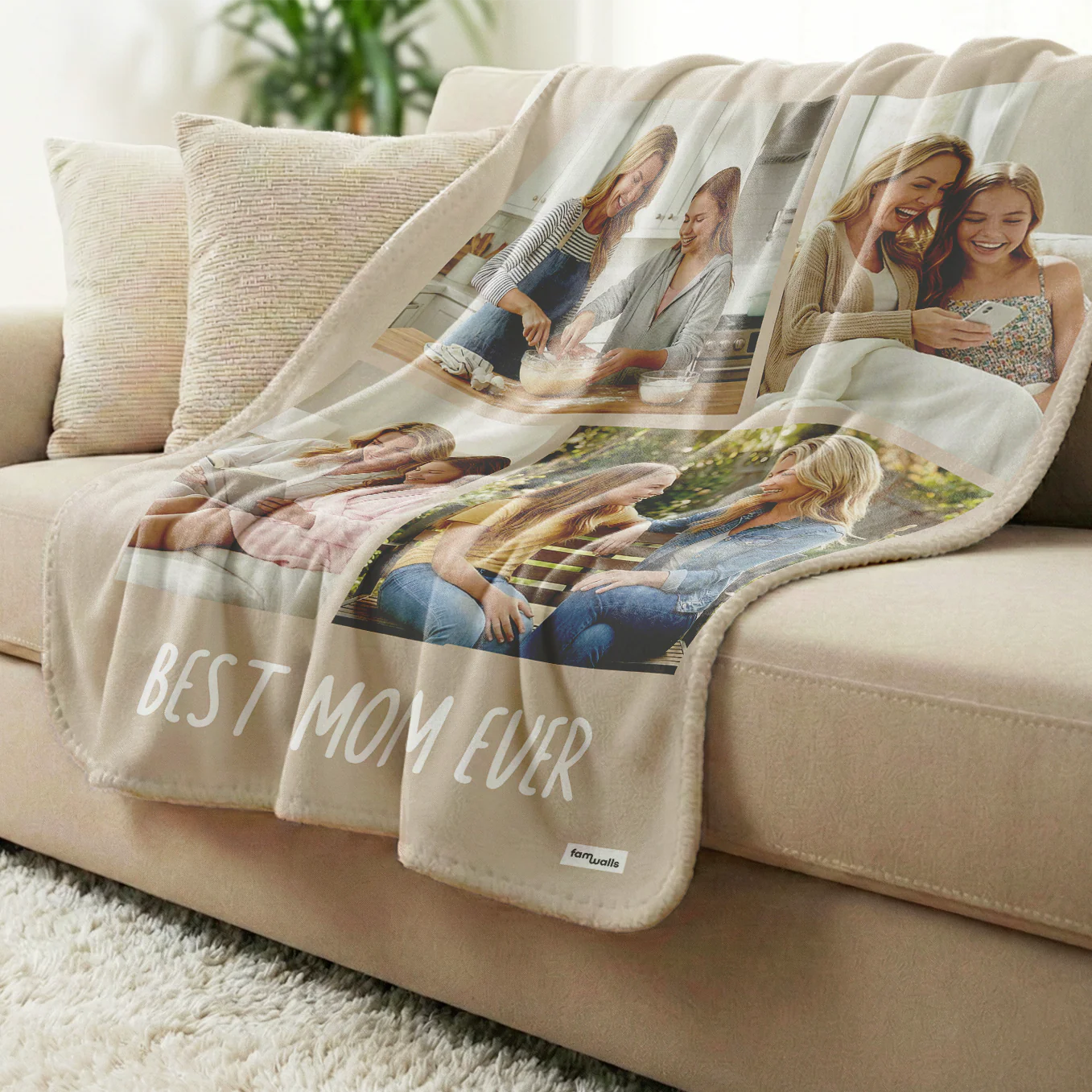 (US) Personalized Photo Blanket "Mama" - Image 2