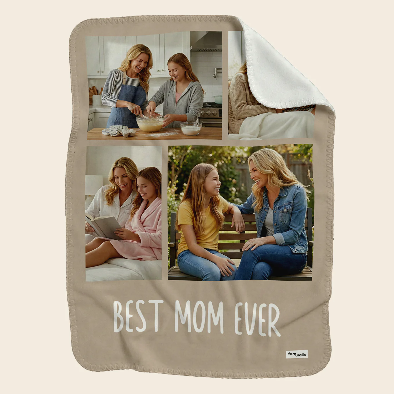 (US) Personalized Photo Blanket "Mama" - Image 3