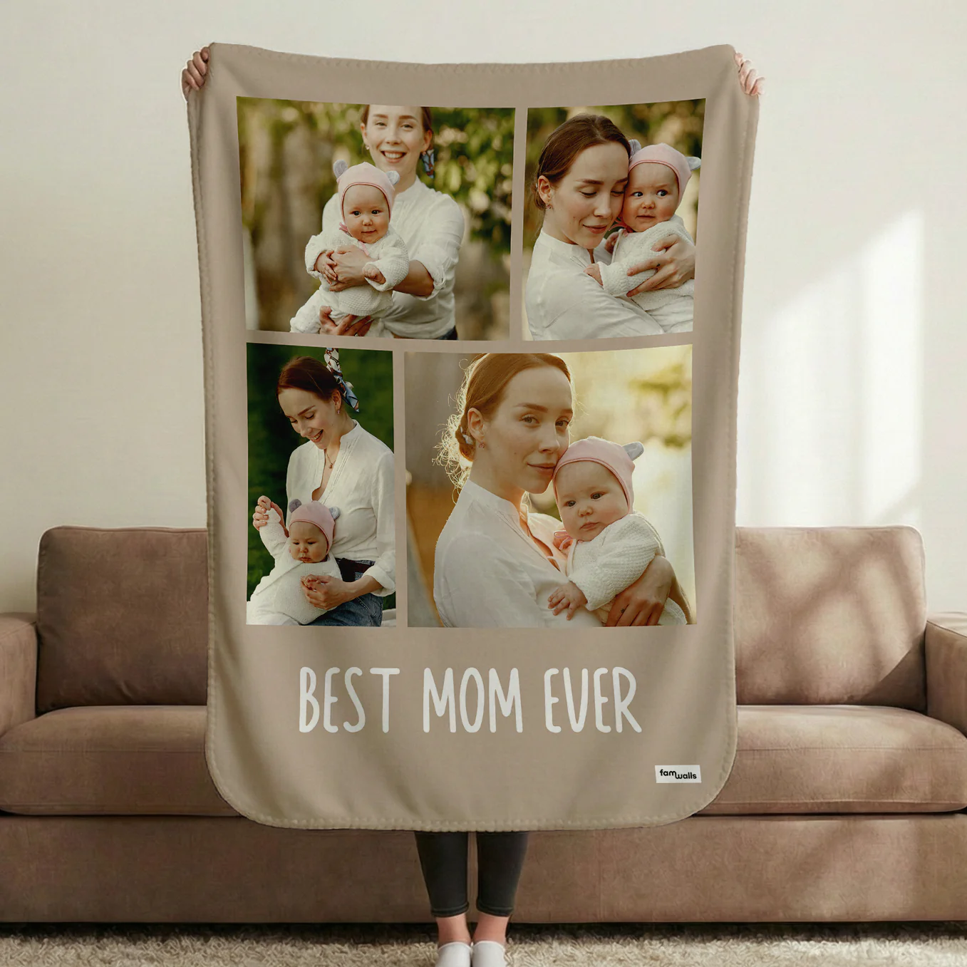 (US) Personalized Photo Blanket "Mama" - Image 4