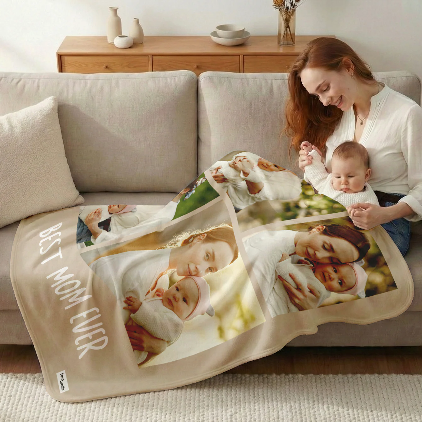 (US) Personalized Photo Blanket "Mama" - Image 5