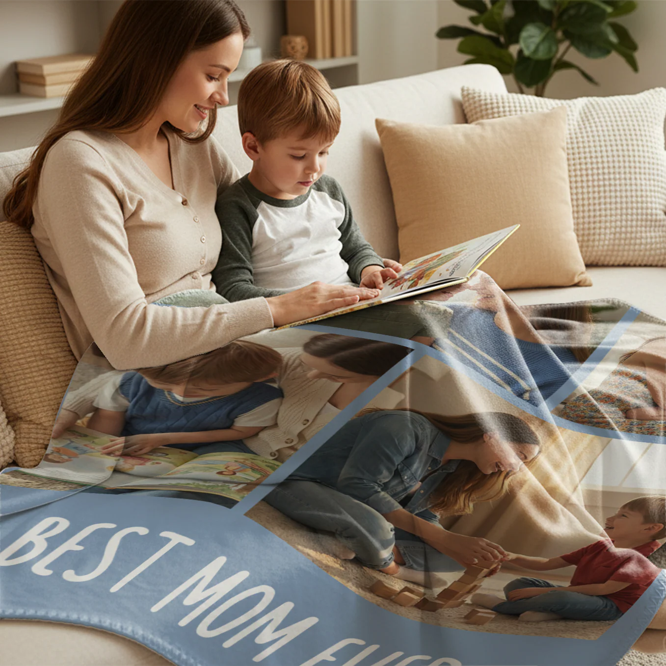 (US) Personalized Photo Blanket "Mama" - Image 6