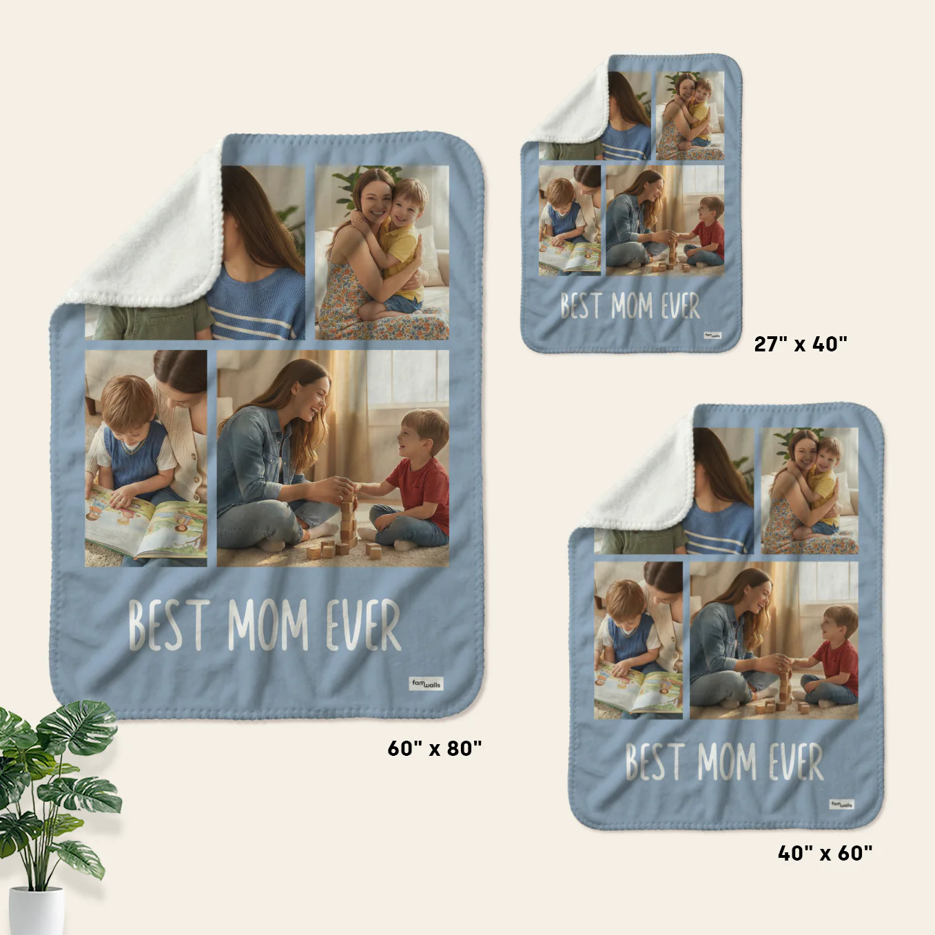(US) Personalized Photo Blanket "Mama" - Image 9