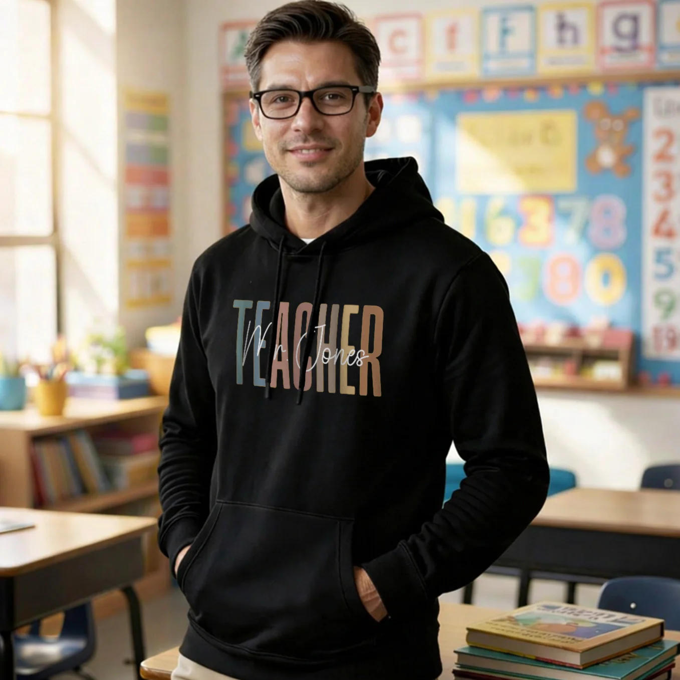 (US) Personalisierter Hoodie "Teacher" - Image 3
