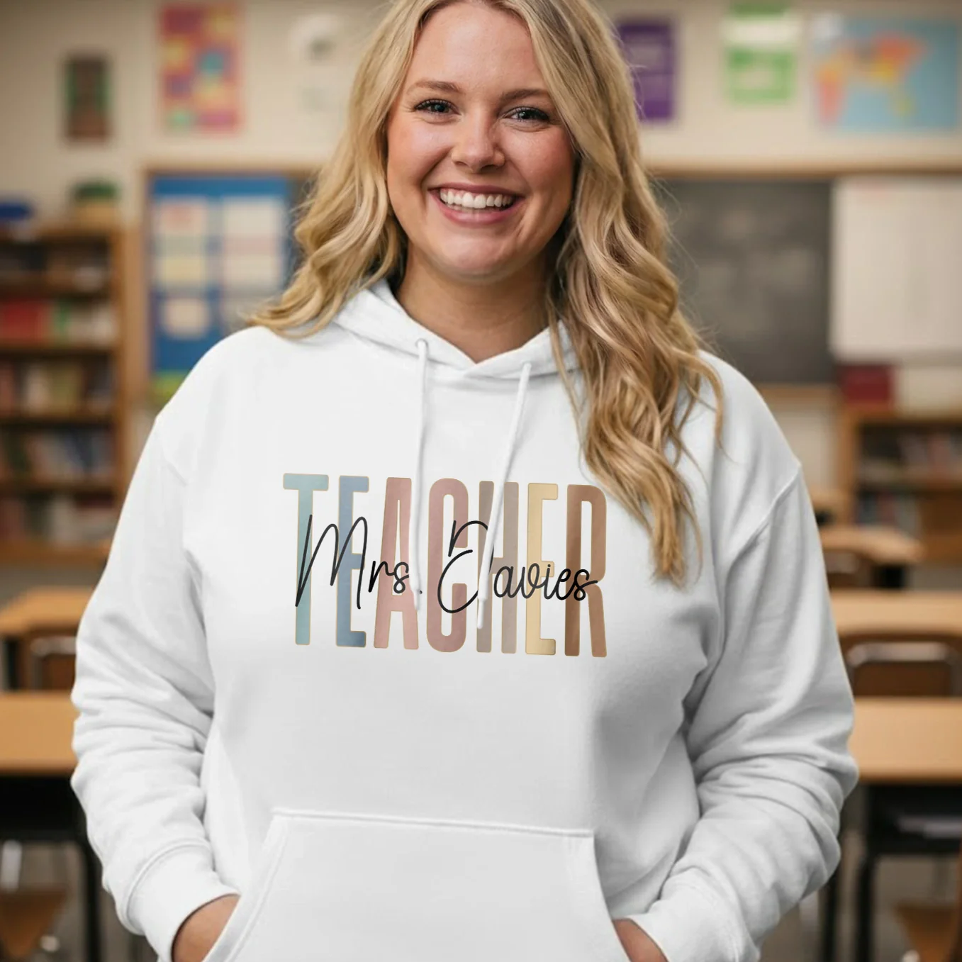 (US) Personalisierter Hoodie "Teacher" - Image 7