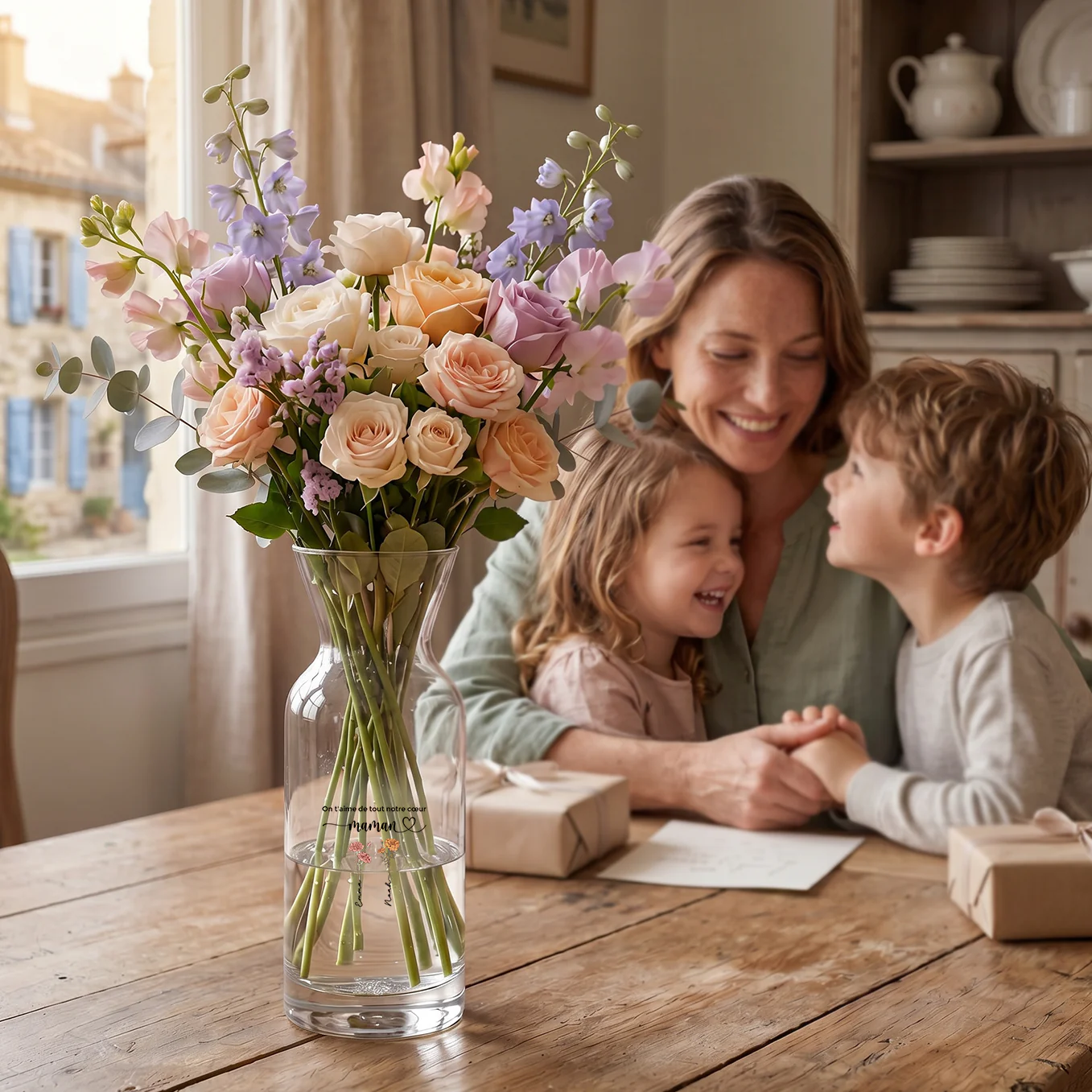 Vase personnalisée "Fleurs pour Maman" - Image 6