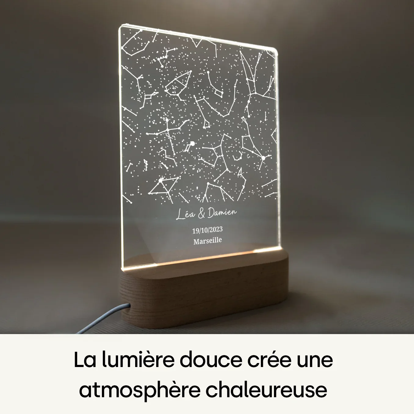 Lampe d'ambiance en acrylique personnalisée « Ciel étoilé » | Veilleuse, lumière décorative, lampe de chevet - Image 16