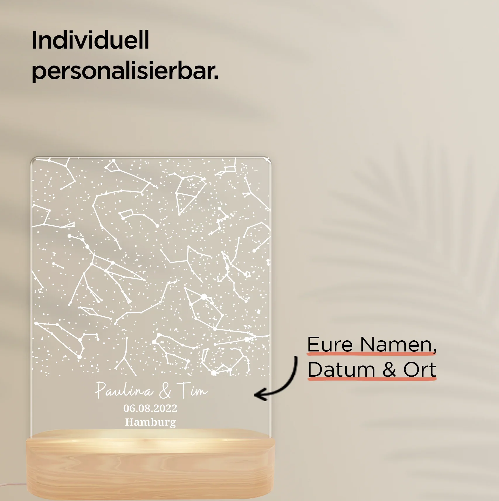 Lampe d'ambiance en acrylique personnalisée « Ciel étoilé » | Veilleuse, lumière décorative, lampe de chevet - Image 9