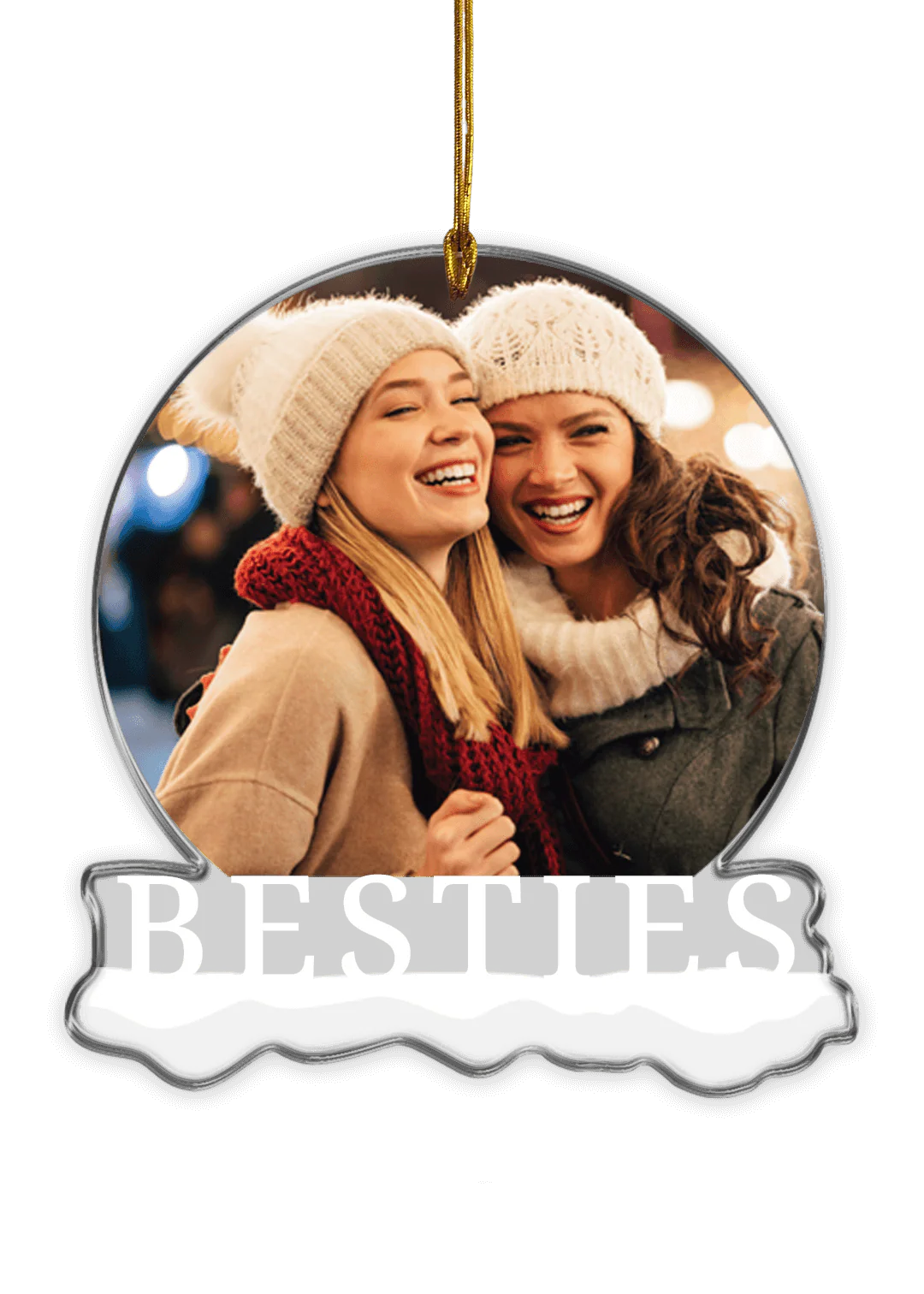 Étiquette de Noël ''Besties Photo''
